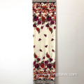 Flower Double Border Rayon Twill Printed Fabrics